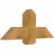 Ekena Millwork Eugene Rough Sawn Timber Gable Bracket, Western Red Cedar, 36"W x 15"H x 4"D x 6"F, 10/12 Pitch GBW036X15X0406EUG00RWR - alternate 4